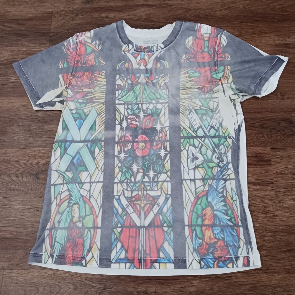 Stained Glass Church Sublimation Print Size‎ Large Shirt INC